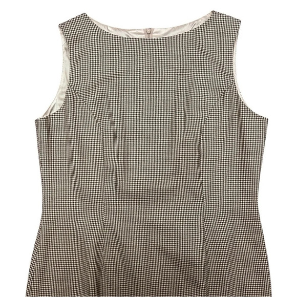 Vintage Laura Ashley Houndstooth Wool Sheath Mini Dress career office twee - Picture 5 of 10